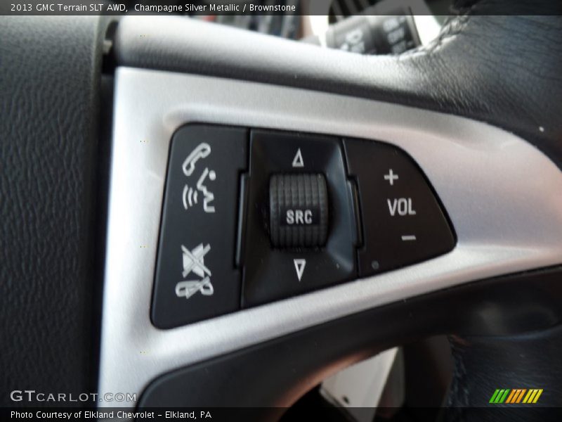 Champagne Silver Metallic / Brownstone 2013 GMC Terrain SLT AWD