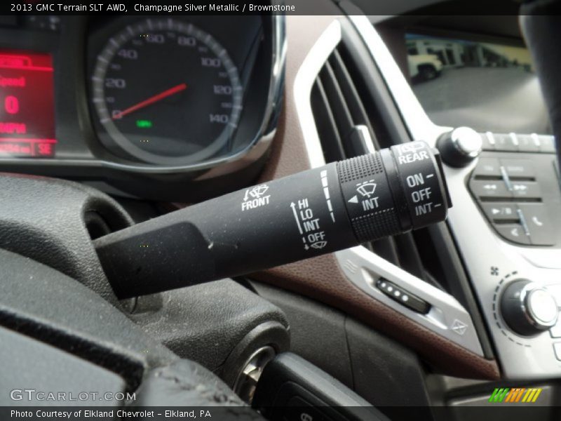 Champagne Silver Metallic / Brownstone 2013 GMC Terrain SLT AWD