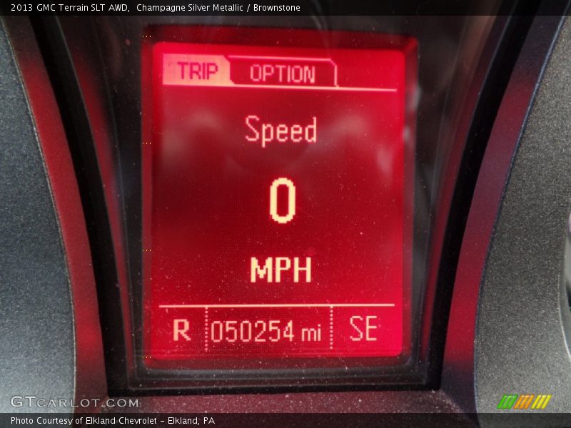 Champagne Silver Metallic / Brownstone 2013 GMC Terrain SLT AWD