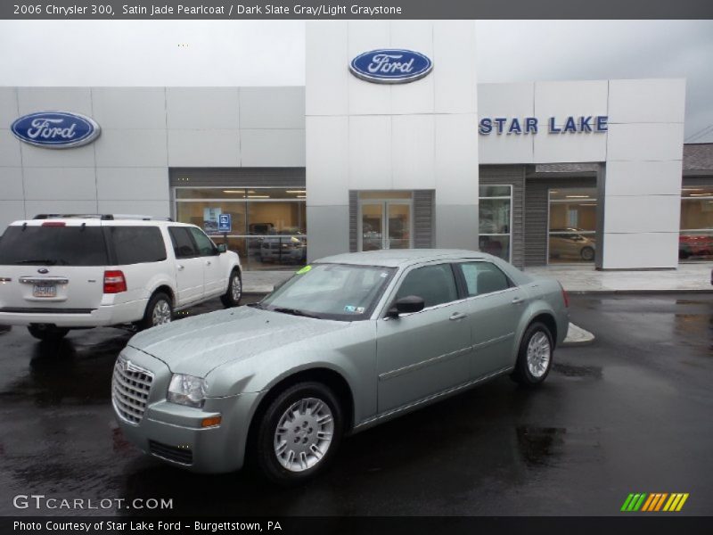 Satin Jade Pearlcoat / Dark Slate Gray/Light Graystone 2006 Chrysler 300