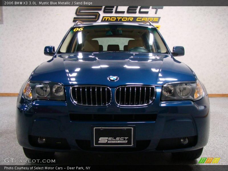 Mystic Blue Metallic / Sand Beige 2006 BMW X3 3.0i