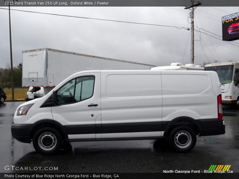 Oxford White / Pewter 2015 Ford Transit Van 250 LR Long