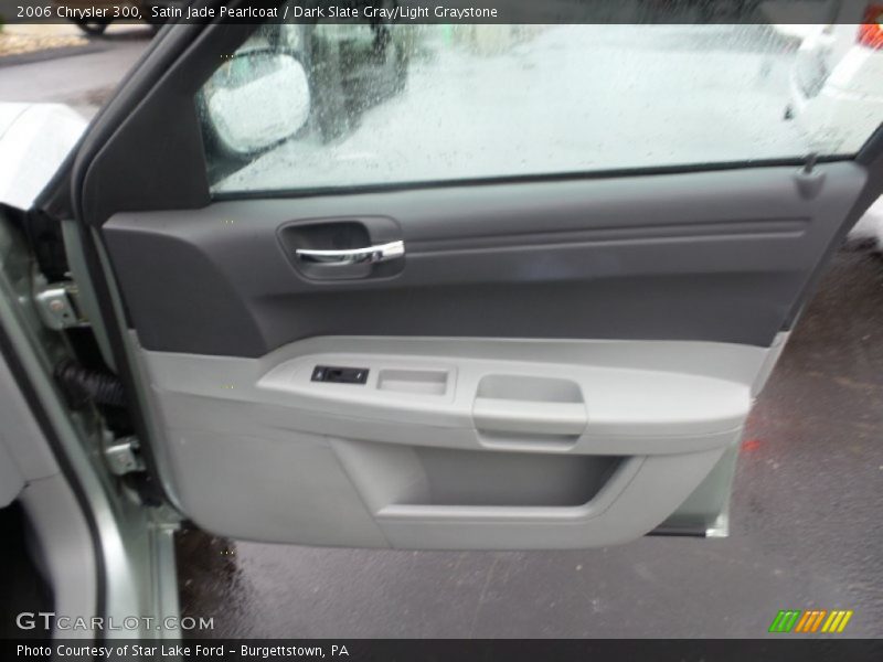 Satin Jade Pearlcoat / Dark Slate Gray/Light Graystone 2006 Chrysler 300