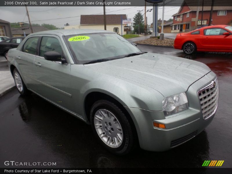 Satin Jade Pearlcoat / Dark Slate Gray/Light Graystone 2006 Chrysler 300