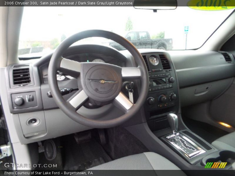 Satin Jade Pearlcoat / Dark Slate Gray/Light Graystone 2006 Chrysler 300