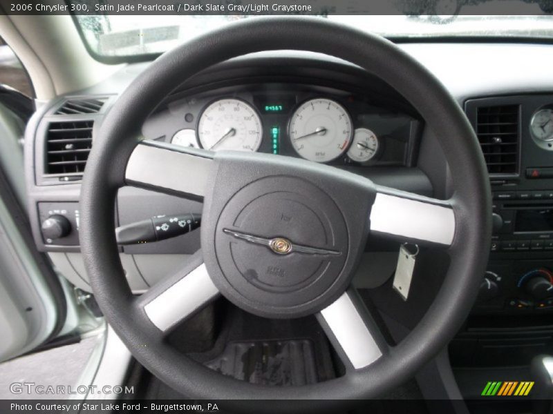 Satin Jade Pearlcoat / Dark Slate Gray/Light Graystone 2006 Chrysler 300