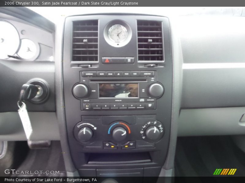Satin Jade Pearlcoat / Dark Slate Gray/Light Graystone 2006 Chrysler 300