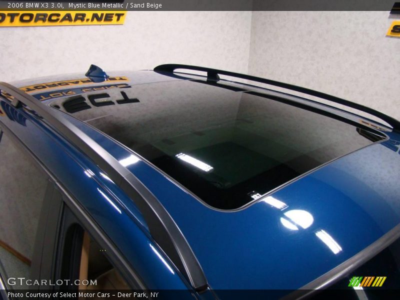 Mystic Blue Metallic / Sand Beige 2006 BMW X3 3.0i