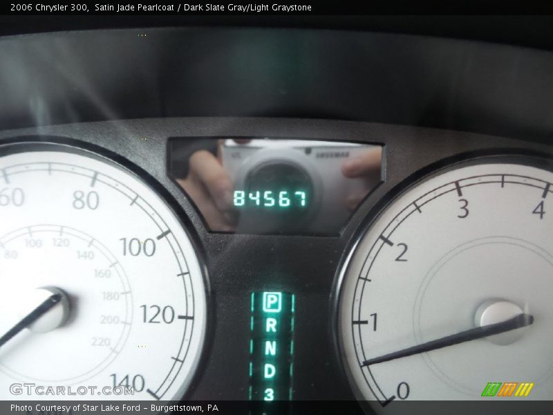 Satin Jade Pearlcoat / Dark Slate Gray/Light Graystone 2006 Chrysler 300