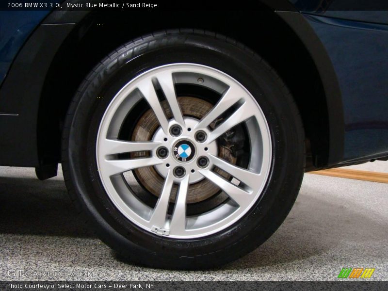 Mystic Blue Metallic / Sand Beige 2006 BMW X3 3.0i