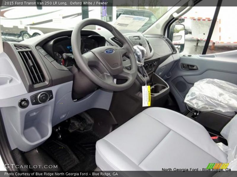 Oxford White / Pewter 2015 Ford Transit Van 250 LR Long