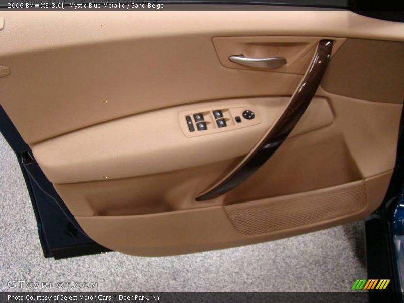 Mystic Blue Metallic / Sand Beige 2006 BMW X3 3.0i