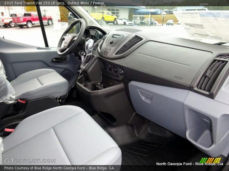 Oxford White / Pewter 2015 Ford Transit Van 250 LR Long