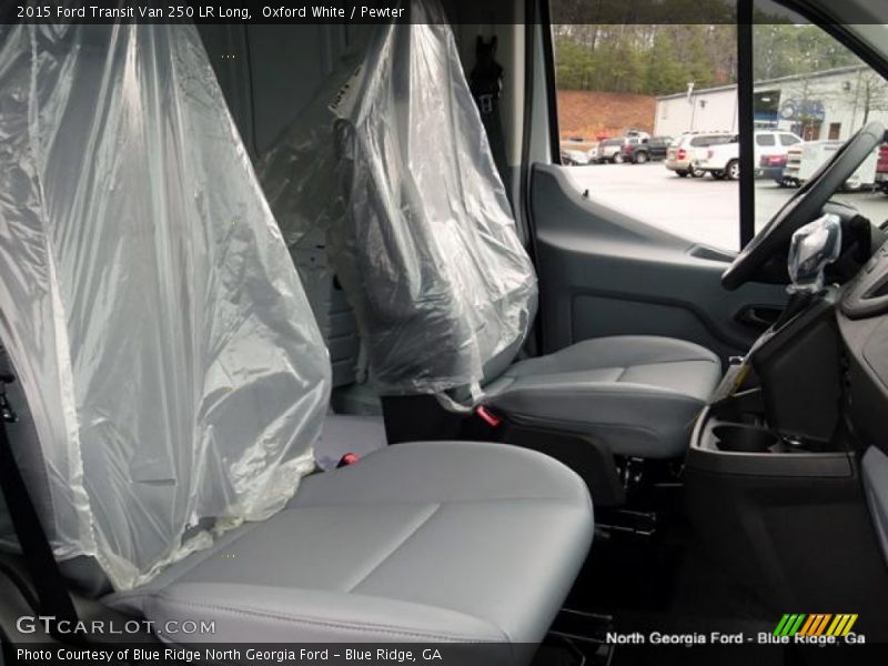 Oxford White / Pewter 2015 Ford Transit Van 250 LR Long
