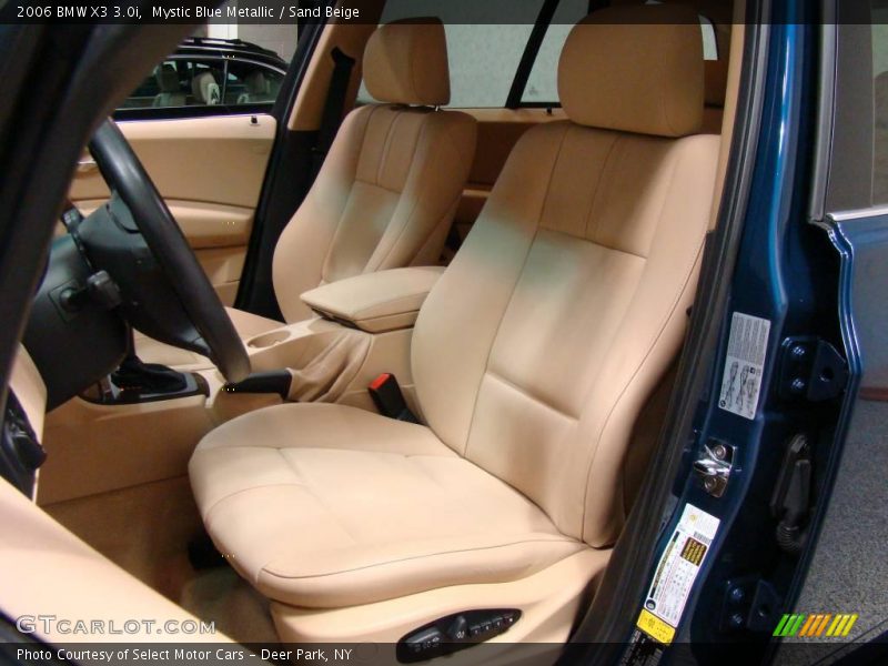 Mystic Blue Metallic / Sand Beige 2006 BMW X3 3.0i
