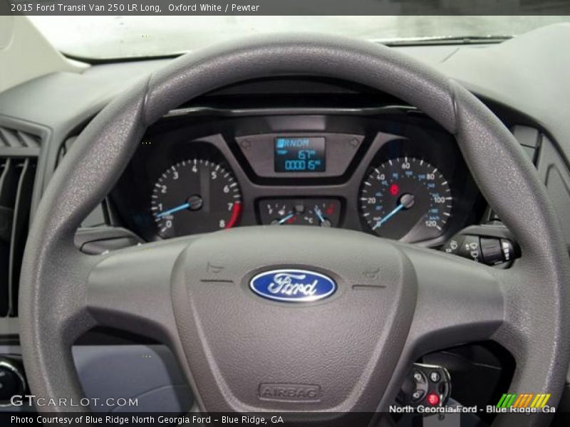 Oxford White / Pewter 2015 Ford Transit Van 250 LR Long