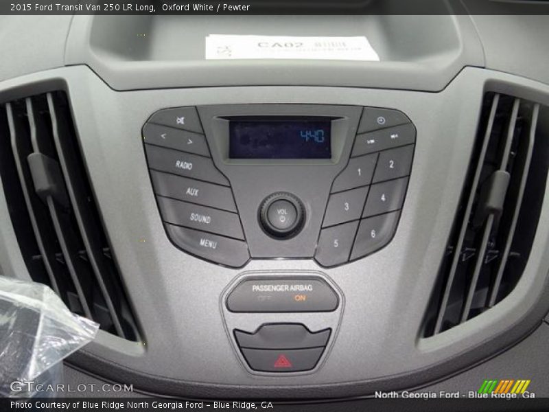 Oxford White / Pewter 2015 Ford Transit Van 250 LR Long