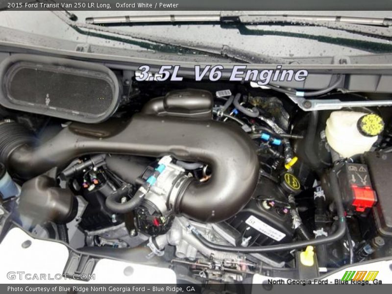 Oxford White / Pewter 2015 Ford Transit Van 250 LR Long