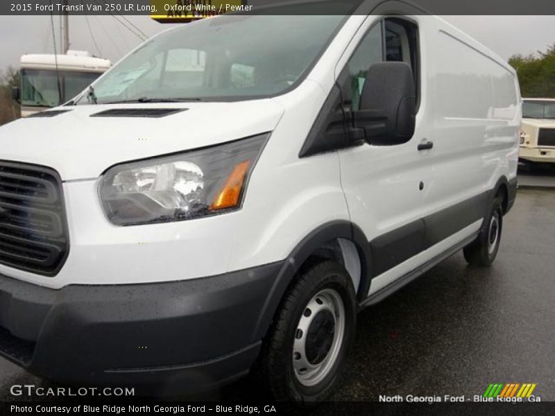 Oxford White / Pewter 2015 Ford Transit Van 250 LR Long
