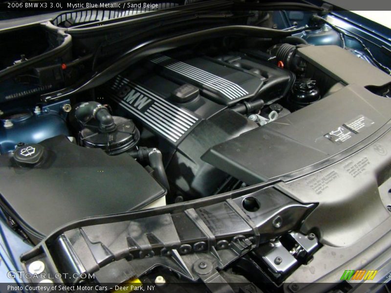 Mystic Blue Metallic / Sand Beige 2006 BMW X3 3.0i