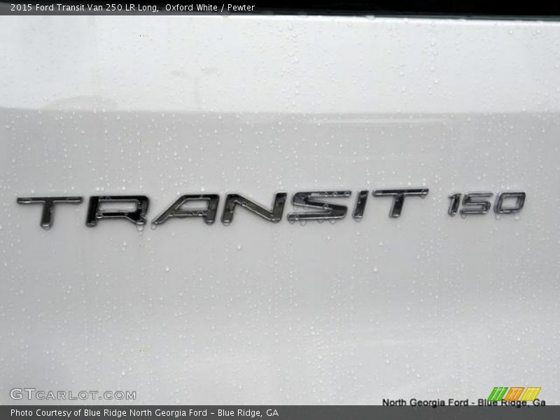 Oxford White / Pewter 2015 Ford Transit Van 250 LR Long