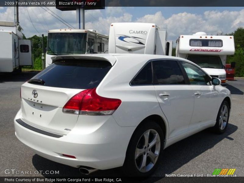 Blizzard Pearl / Ivory 2009 Toyota Venza V6 AWD