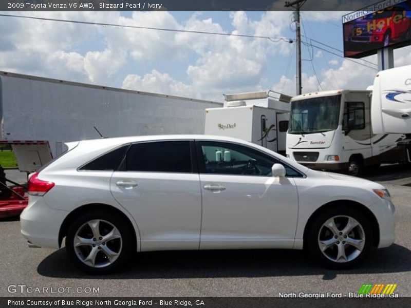 Blizzard Pearl / Ivory 2009 Toyota Venza V6 AWD