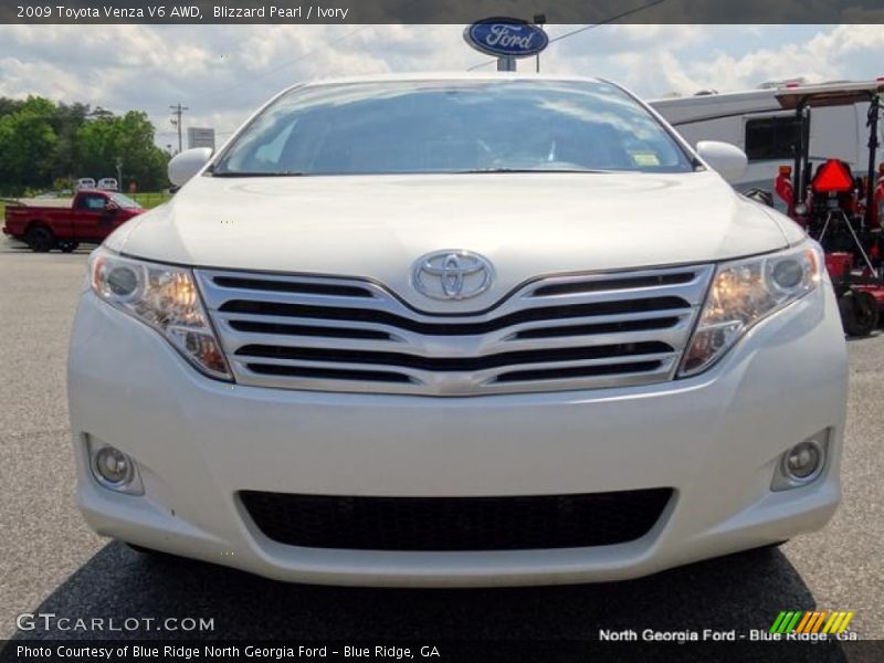 Blizzard Pearl / Ivory 2009 Toyota Venza V6 AWD