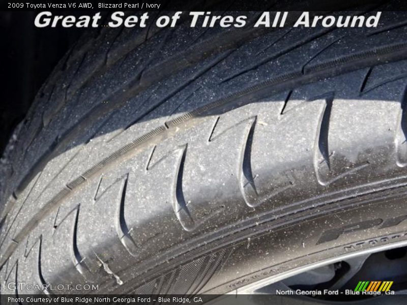 Blizzard Pearl / Ivory 2009 Toyota Venza V6 AWD