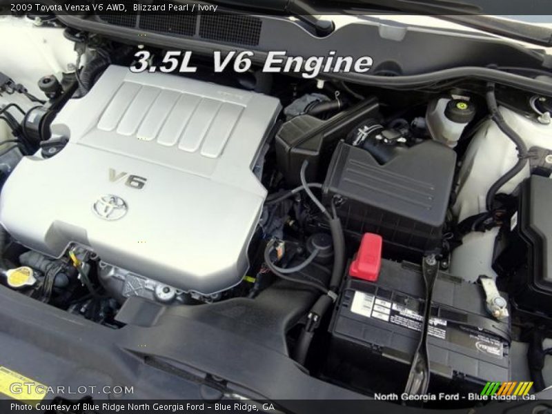 Blizzard Pearl / Ivory 2009 Toyota Venza V6 AWD