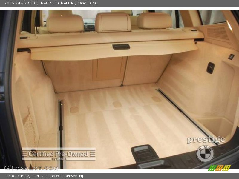 Mystic Blue Metallic / Sand Beige 2006 BMW X3 3.0i