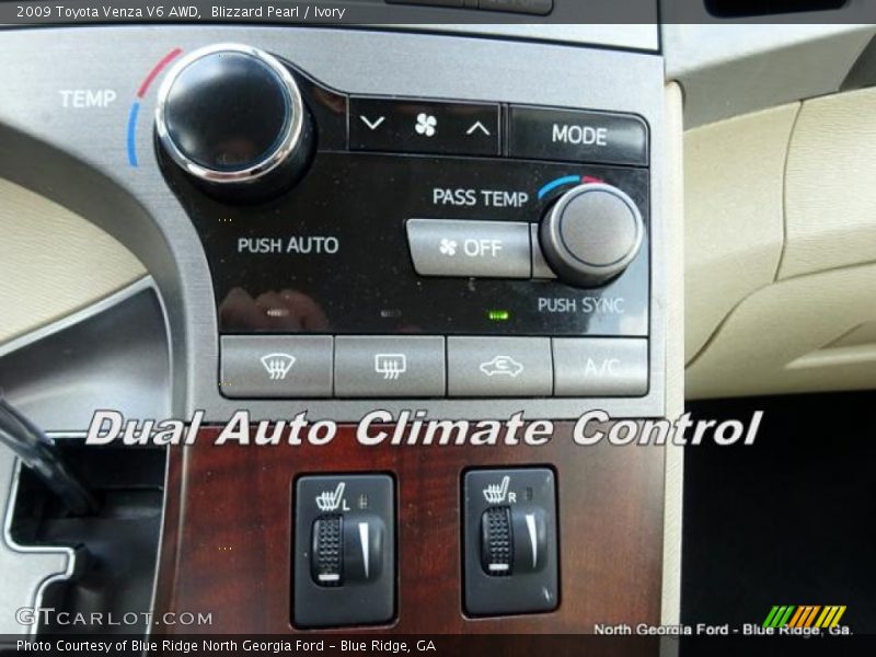 Blizzard Pearl / Ivory 2009 Toyota Venza V6 AWD