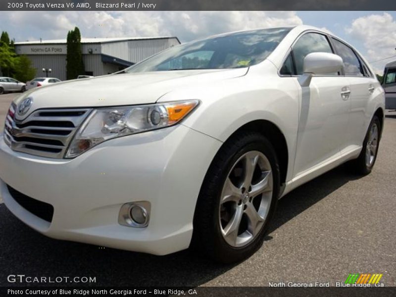 Blizzard Pearl / Ivory 2009 Toyota Venza V6 AWD