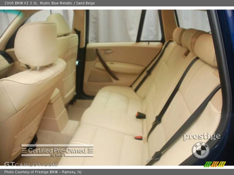 Mystic Blue Metallic / Sand Beige 2006 BMW X3 3.0i