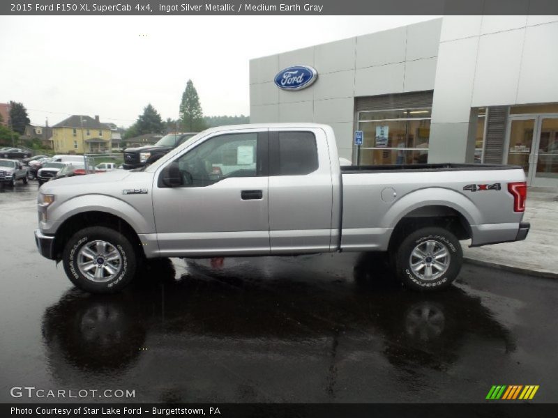  2015 F150 XL SuperCab 4x4 Ingot Silver Metallic