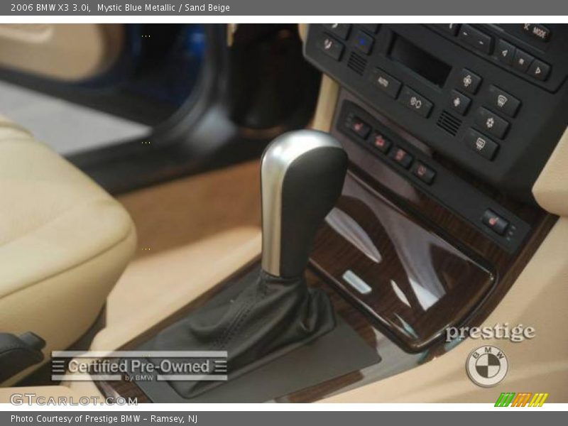Mystic Blue Metallic / Sand Beige 2006 BMW X3 3.0i