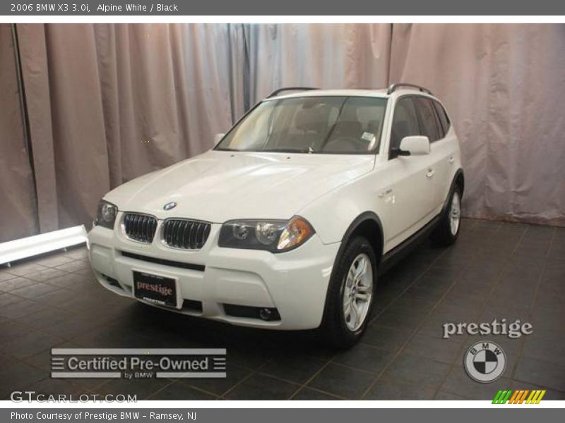Alpine White / Black 2006 BMW X3 3.0i