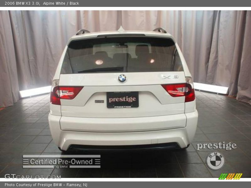 Alpine White / Black 2006 BMW X3 3.0i