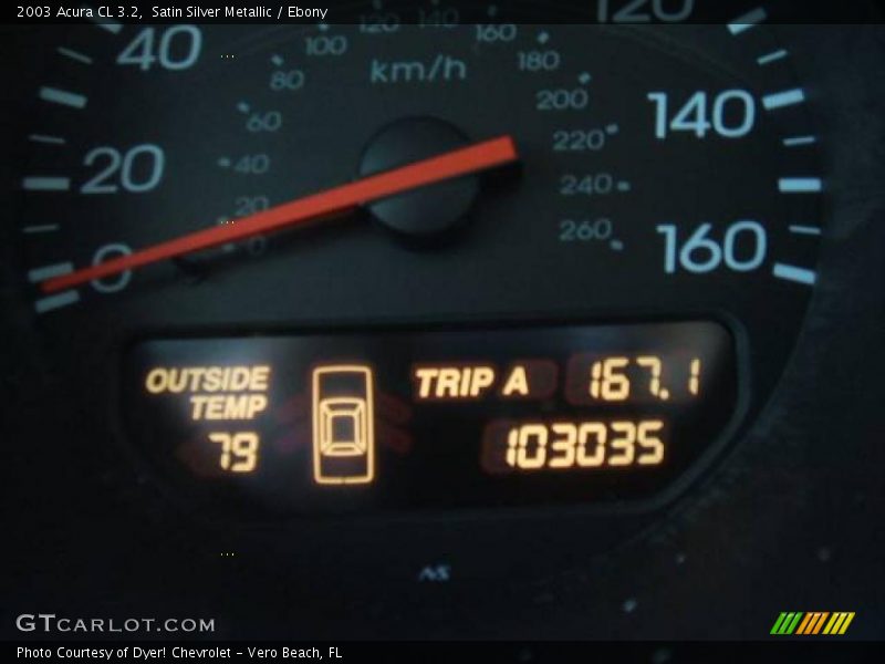 Satin Silver Metallic / Ebony 2003 Acura CL 3.2