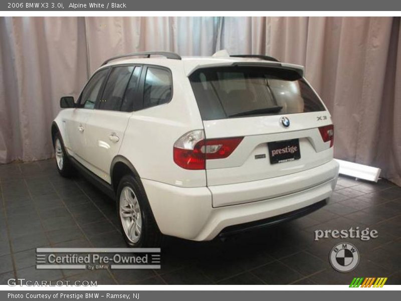 Alpine White / Black 2006 BMW X3 3.0i