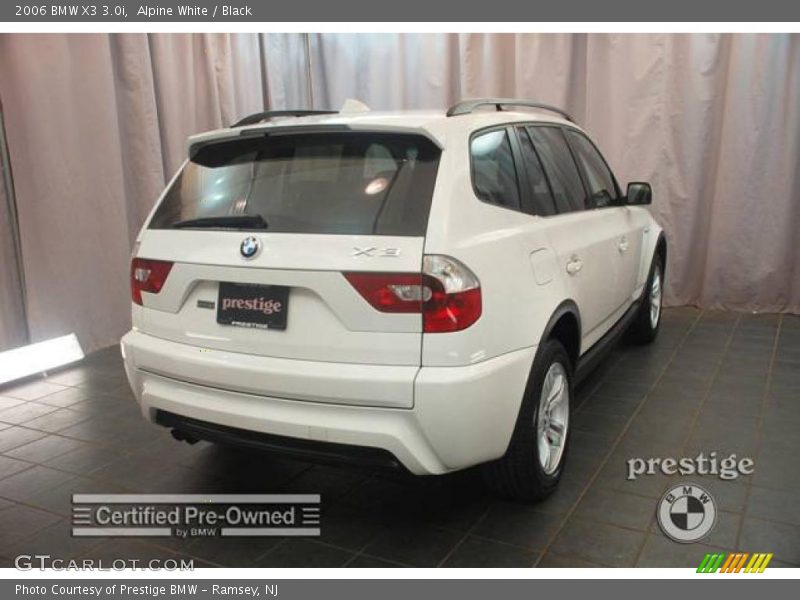 Alpine White / Black 2006 BMW X3 3.0i
