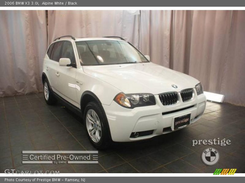 Alpine White / Black 2006 BMW X3 3.0i