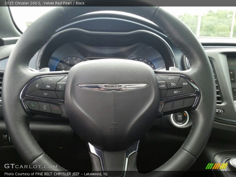 Velvet Red Pearl / Black 2015 Chrysler 200 S