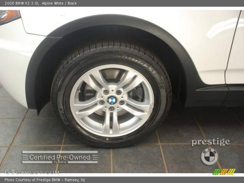 Alpine White / Black 2006 BMW X3 3.0i