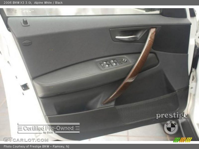 Alpine White / Black 2006 BMW X3 3.0i