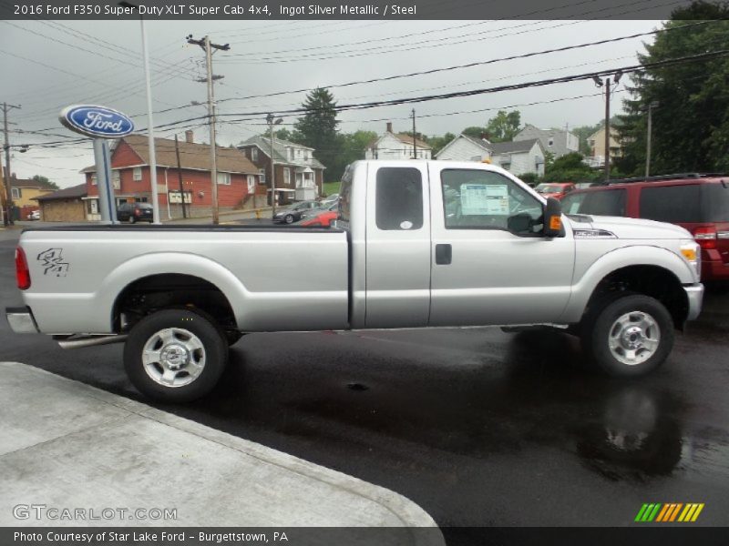 Ingot Silver Metallic / Steel 2016 Ford F350 Super Duty XLT Super Cab 4x4
