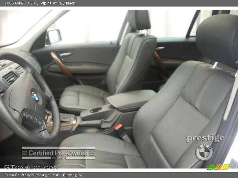 Alpine White / Black 2006 BMW X3 3.0i