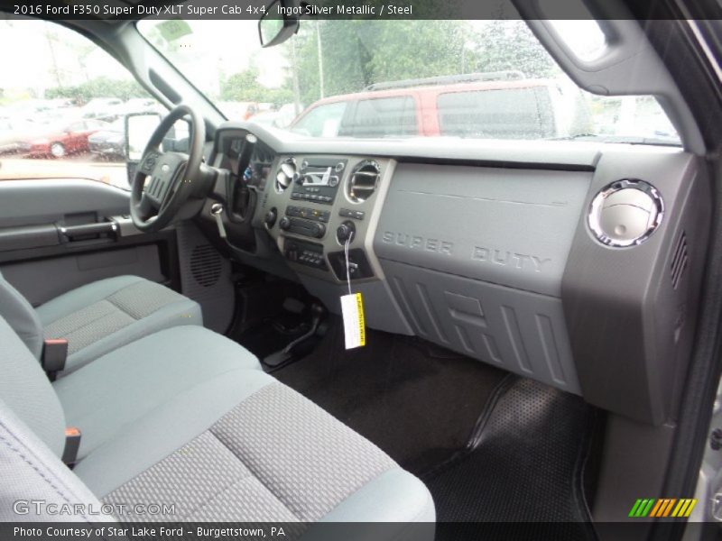 Ingot Silver Metallic / Steel 2016 Ford F350 Super Duty XLT Super Cab 4x4
