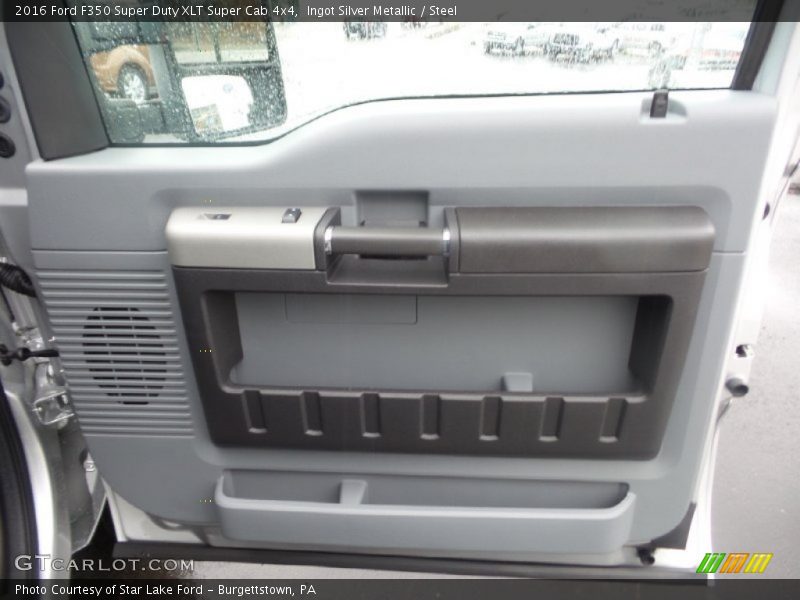 Ingot Silver Metallic / Steel 2016 Ford F350 Super Duty XLT Super Cab 4x4