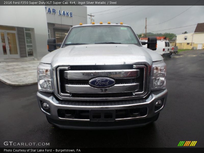 Ingot Silver Metallic / Steel 2016 Ford F350 Super Duty XLT Super Cab 4x4